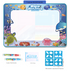 Fruit Alphabet Giant Aqua Magic Doodle Mat 100x80cm - Mess-Free Reusable Water Drawing Pad for Creative Kids