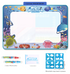 Sea Animals Giant Aqua Magic Doodle Mat 100x80cm - Mess-Free Reusable Water Drawing Pad for Creative Kids
