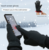 XS Grey Warm Windproof Touchscreen Gloves - Anti-Slip Grip for Winter Cycling & Outdoor Sports