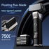 Black Reciprocating 5-Blade Beard Trimmer - Waterproof Electric Razor for Full-Body Use