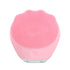 Pink Electric Silicone Facial Cleanser - All-Around Vibration Massage Face Cleaning Device