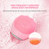 Pink Electric Silicone Facial Cleanser - All-Around Vibration Massage Face Cleaning Device