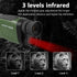 Green HD Digital Night Vision Monocular - High-Magnification Infrared Scope for Day & Night Use
