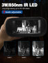 Grey 4K Portable Digital Night Vision Binoculars - HD Photo & Video Infrared Scope