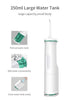 White Home Electric Oral Irrigator - Portable Water Flosser for Teeth Cleaning