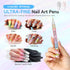 Green 0.7mm Nail Art Doodle Pen 12 Sticks- Single Color Acrylic Marker for Nail Design, No-Bake