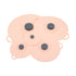 Pink Two-Set Five-Piece Silicone Fresh-Keeping Lids - Heat-Resistant, Anti-Spill, and Dust-Proof