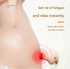 Pink [Stone + Hot Compress] Silicone Fascial Massage Ball with Suction - Muscle Relaxation for Yoga and Therapy