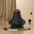 Black [Stone + Hot Compress] Silicone Fascial Massage Ball with Suction - Muscle Relaxation for Yoga and Therapy