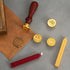 Green Box 2-Piece Retro Sealing Wax Stamp Set - 11.3 x 11.3 x 3.6 cm DIY Gift Box Kit for Handmade Crafts