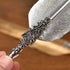 Vulcan Gold European Dip Feather Quill Pen Set - 2-Piece Retro Business Gift Box with 5 Nib Sizes