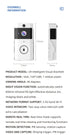 U9 Visual Doorbell HD Wireless Video Doorbell with Long-Lasting Battery
