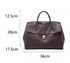 Black Spacious Women's PU Leather Tote Bag with Laptop Compartment