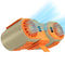 Brown-orange Portable Turbo Waist Fan with Digital Display and Dual Air Outlets