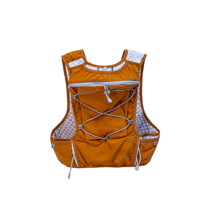 Orange Hydration Backpack for Trail Running, Marathon, and Cycling