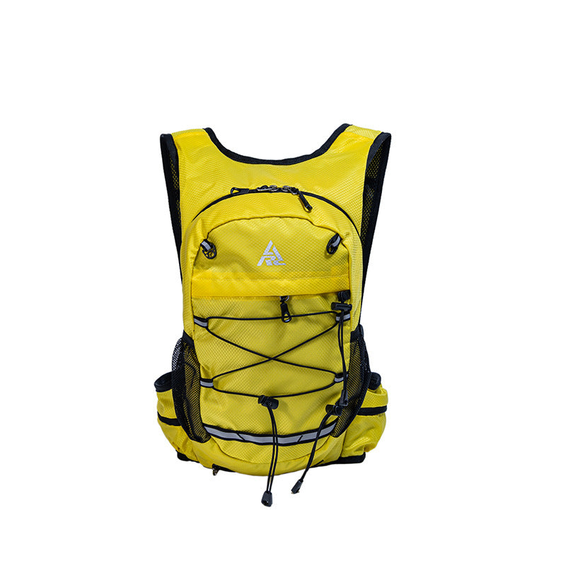 Yellow Lightweight Hydration Backpack for Trail Running, Cycling, and Marathons