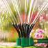 3-Piece 360-Degree Multi-Head Garden Sprinkler Set - Efficient Watering Solution