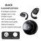 Black T2 AI Smart Translation Earbuds - Open-Ear OWS Bluetooth 5.4 Headphones with Simultaneous Interpretation & IPX4 Waterproof