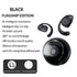 Black T2 AI Smart Translation Earbuds - Open-Ear OWS Bluetooth 5.4 Headphones with Simultaneous Interpretation & IPX4 Waterproof