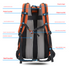 Black 20L Women's Orange Mountaineering Backpack - Water-Resistant