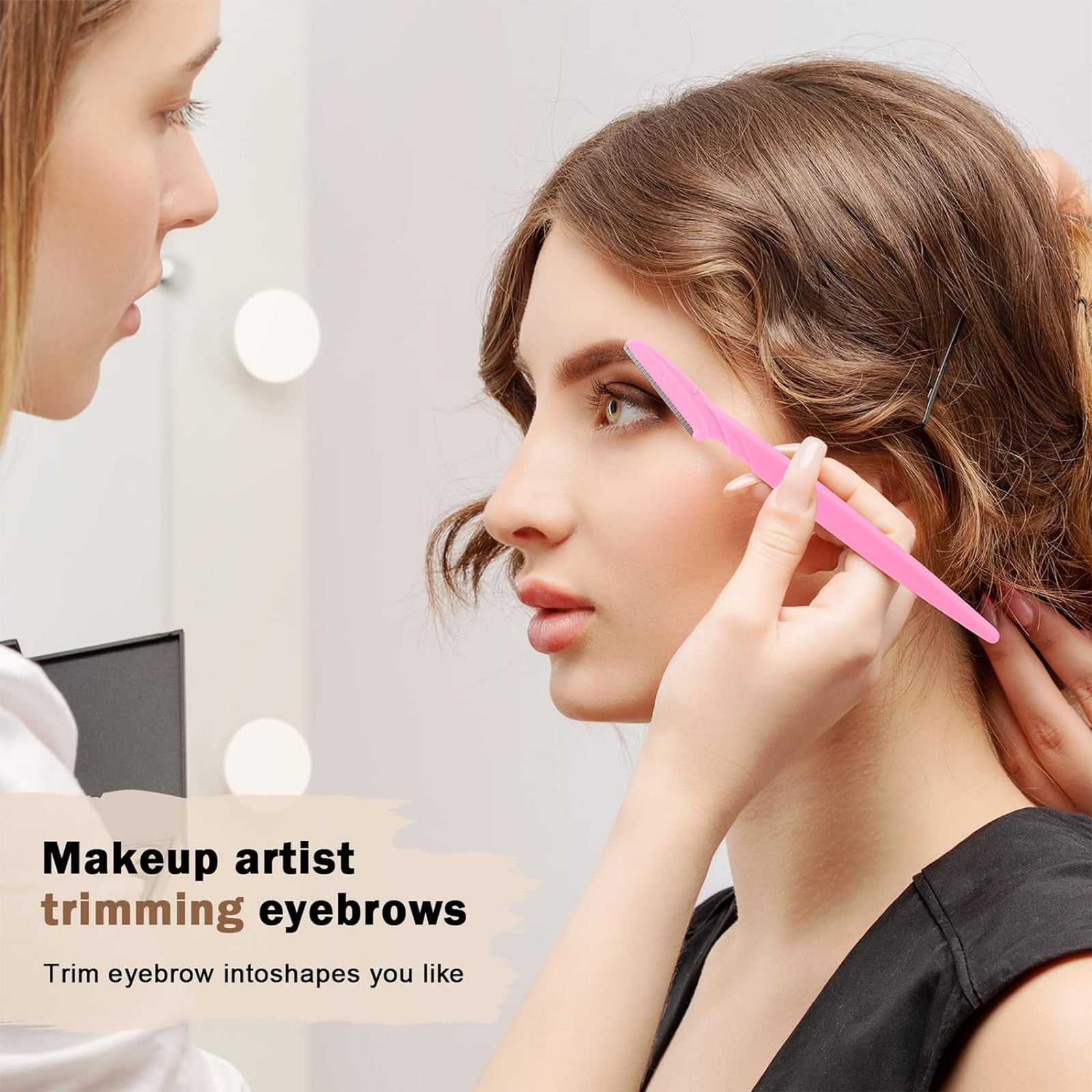 40-Piece Eyebrow Razor & Dermaplaning Tool Set(Colorful)