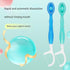 4-in-1 Disposable Travel Toothbrush with Flavor Burst Bead(Mint flavor)
