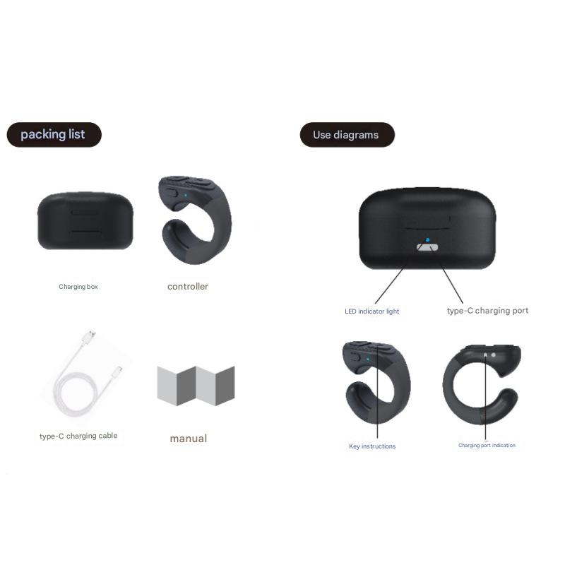 Fingertip Remote Control Ring for TikTok, Kindle & Short Video Apps - Page Turner(Green)