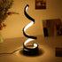 Modern Spiral LED Table Lamp - Dimmable, 3 Light Modes(white)