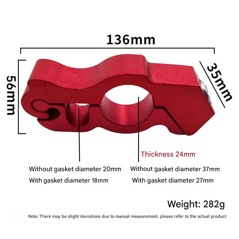 Motorcycle & Scooter Handlebar Grip Lock - Anti-Theft Brake Lever Lock(Red)