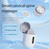 Smart Cervical Spine EMS Massager Sticker with Remote Control & Charging Case - 6 Modes, 16 Strengths(white)