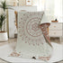 Premium Cartoon Animal Print Gauze Bath Towel - 70x140cm, Soft, Absorbent(Mandela-Brown 70*140)