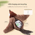 Interactive Flapping Wing Bird Toy for Cats & Dogs,Motion Activated with Sound(Black Woodpecker)