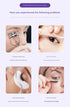 Heated Eyelash Curler with 2 Temperature Controls, Long-Lasting Curl(white)