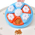 Interactive Dog Puzzle Feeder Toy - IQ Training & Slow Feeder with Anti-Skid Base(blue)