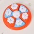 Interactive Dog Puzzle Feeder Toy - IQ Training & Slow Feeder with Anti-Skid Base(red)