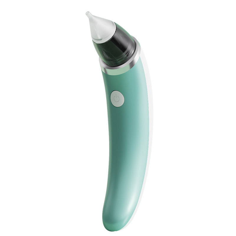 Electric Baby Nasal Aspirator - 5 Suction Levels, Anti-Reflux, USB Rechargeable(green)