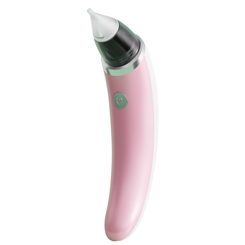 Electric Baby Nasal Aspirator - 5 Suction Levels, Anti-Reflux, USB Rechargeable(Pink)