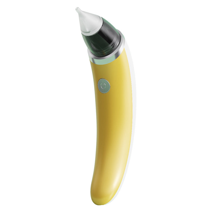 Electric Baby Nasal Aspirator - 5 Suction Levels, Anti-Reflux, USB Rechargeable(Yellow)