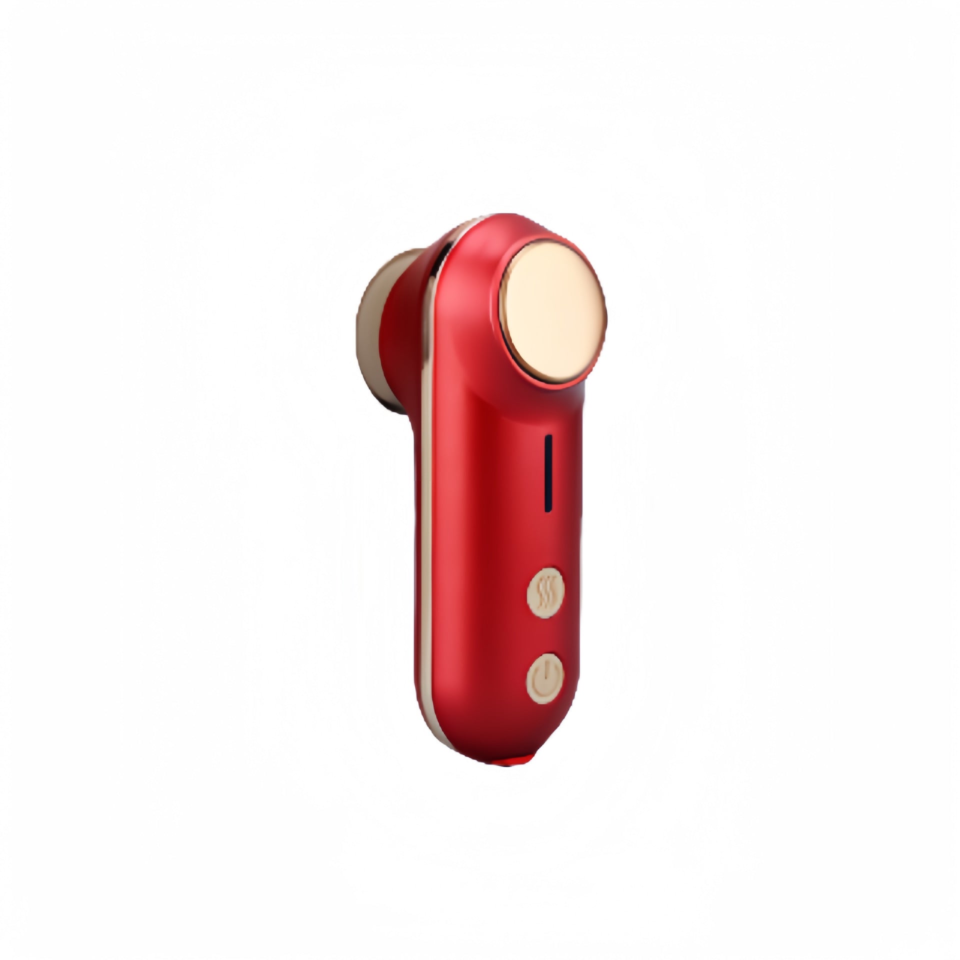 Mini Facial & Head Massager with Heat Therapy - USB-C Rechargeable, 3 Modes(Red)