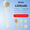 Rechargeable Electric Body Brush & Back Scrubber - 6 Heads, IPX7 Waterproof(white)