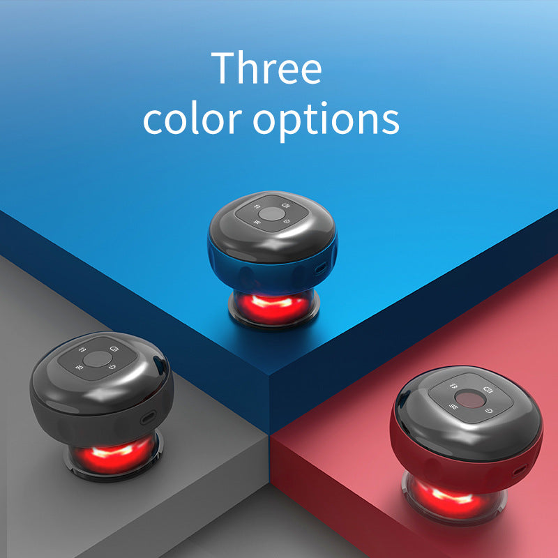 Smart Electric Cupping Therapy Massager - Adjustable Suction & Heat, Red Light Therapy, USB-C Rechargeable(Blue)