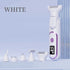 5-in-1 Electric Lady Shaver & Grooming Kit - LCD Display, USB-C Rechargeable, Full Body Hair Removal(White)