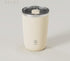 Mini Portable Electric Self-Stirring Mug - USB-C Rechargeable, 4-Hour Use, Stainless Steel (Beige)