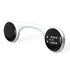 Under-Pillow Bone Conduction Sleep Speaker - Bluetooth 5.4, White Noise, TF Card, LED Display & Timer(White)