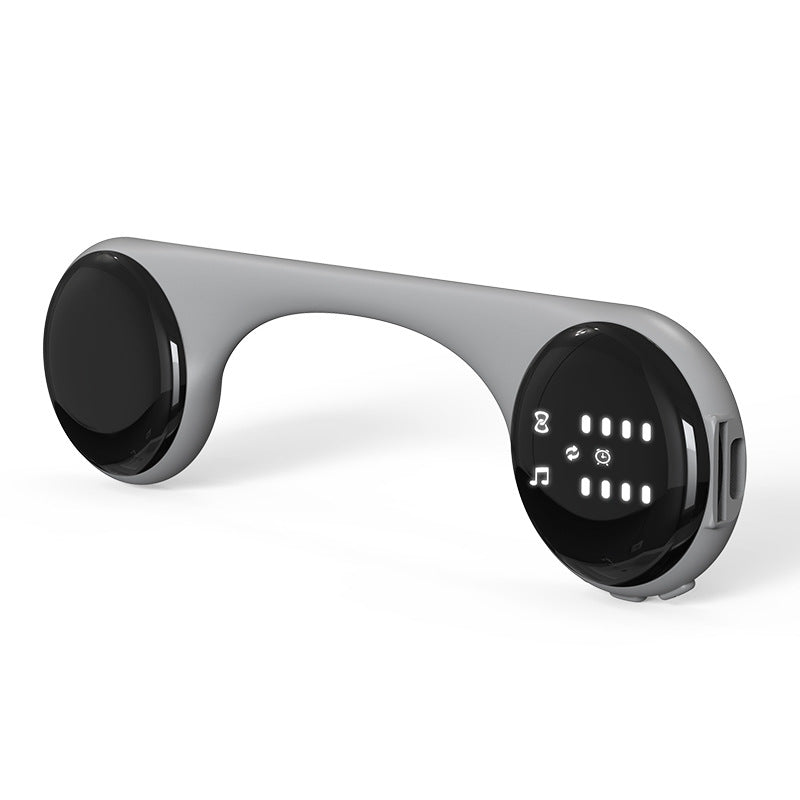 Under-Pillow Bone Conduction Sleep Speaker - Bluetooth 5.4, White Noise, TF Card, LED Display & Timer(Gray)
