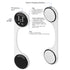Under-Pillow Bone Conduction Sleep Speaker - Bluetooth 5.4, White Noise, TF Card, LED Display & Timer(Gray)