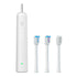 Electric Toothbrush with Ultra-Soft Gum Guard Brush Heads - IPX7 Waterproof, Ergonomic Design(white)