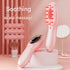 Electric Scalp Massager Comb with Red & Blue Light Therapy - 5 Vibration Modes & Liquid Dispenser(pink)