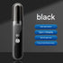 Electric Nose & Ear Hair Trimmer - USB-C Rechargeable, LED Display, Washable 360deg Head, Low Noise(black)