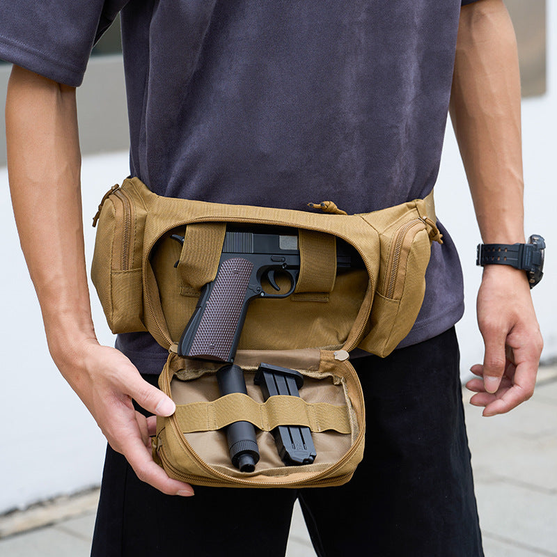 Tactical Waist Pack & Concealed Carry Bag - Multi-Pocket Fanny Pack with Adjustable Strap(black)